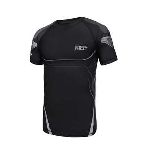 Camiseta Deportiva de Manga Corta Sublimada Green Hill 2023, Protección UV para MMA, Hecha de Nailon y Elastano, Anti-UV - Product Image 1