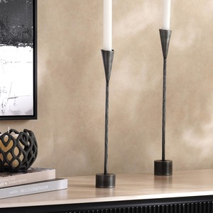 High Demand <b>Silver</b> Candle Holder Elegant Decorative Accent for Table Centerpiece and Home Interiors - Product Image 3