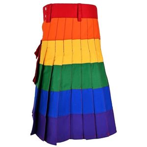 Kilt utilitaire plissé hybride moderne LGBT fait main écossais pour hommes - Product Image 2