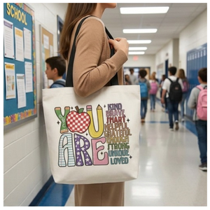 Bolsa de lona con diseño de apreciación del maestro, bolsa de hombro reutilizable para compras, regalo divertido para el aula, uso diario, 27x37cm - Product Image 5