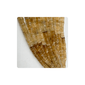 Prix de gros Rose Citrine Naturelle Facettes Heishi Tier Forme Perles Premium Véritable Pierres Précieuses Fabrication de Bijoux Alif International - Product Image 5