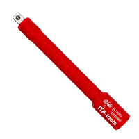 Juego de Llaves de Tubo de Acero al Cromo Vanadio Aisladas VDE-GS de 1000 V, Métricas de 3/8'', 19 Piezas, Herramientas de Electricista Manuales OEM