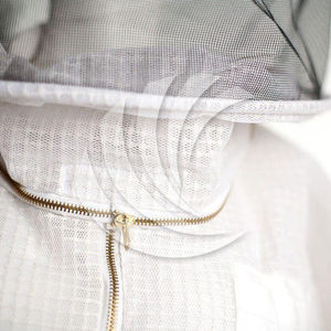 Combinaison d'apiculture de protection de qualité supérieure, veste ventilée avec voile à capuche ronde et fermeture éclair, pour débutants et apiculteurs professionnels - Product Image 5