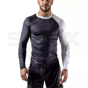 เสื้อรัดกล้ามเนื้อสำหรับฝึกซ้อมยิวยิตสู บีเจเจ เอ็มเอ็มเอ ระบายอากาศได้ดี แห้งเร็ว ป้องกันแสงแดด UPF50+ ผลิตจากผ้าสแปนเด็กซ์/ไนลอน เหมาะสำหรับการฝึกซ้อมมวยปล้ำและการต่อสู้ - Product Image 5