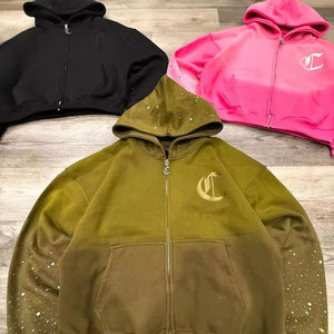 Sudadera con capucha lavada con ácido de gran tamaño personalizada Fabricante OEM Sudadera con capucha de algodón 100% en blanco Sudaderas con capucha lavadas vintage de peso pesado de alta calidad - Product Image 1