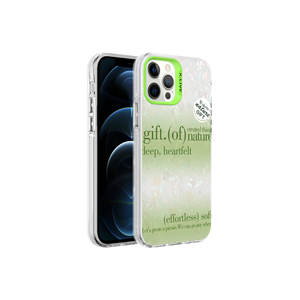 Étui de protection pour téléphone Marbello Green Edition, motif marbre de luxe, pour iPhone 12 Pro Max XR 7 Plus et 14 Plus - Product Image 1