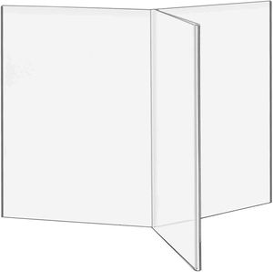 Soporte de letrero de acrílico transparente de varios lados, cada panel se adapta a dos menús de 5x7, exhibición de encimera perfecta para restaurantes, bares y eventos - Product Image 4