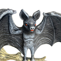 Sculpture murale de chauve-souris Vampire en résine, créative suspendue à l'envers et aspirant la chauve-souris de sang pour la cour, le jardin, la maison, Statue