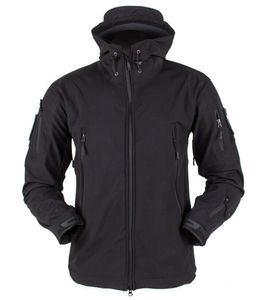New Customized Design Eco-Friendly Reversible <b>Canvas</b> Softshell <b>Jacket</b> for <b>Men</b> Winter Waterproof & Windproof Quick Dry with Hood - Product Image 4