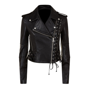 Chaqueta de Cuero Genuino para Mujer 2025, Venta al Por Mayor, Transpirable, Impermeable, Tinte Liso, Forro de Nailon Satinado, Último Diseño - Product Image 1
