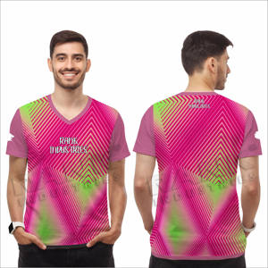 Street Wear Venta caliente Hombres Camisetas Contraste Color Hombres Camisetas Logotipo personalizado Hombres Camisetas - Product Image 2