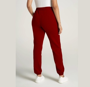Pantalon de jogging d'été personnalisé pour femme, léger, décontracté, en coton doux et respirant, coupe régulière, taille haute, fermeture éclair, anti-boulochage - Product Image 2