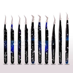 High Quality Color Coated <b>Eyelash</b> Extension Tweezers Designed for Professional Lash Artists and Technicians Ergonomic Design - Product Image 4