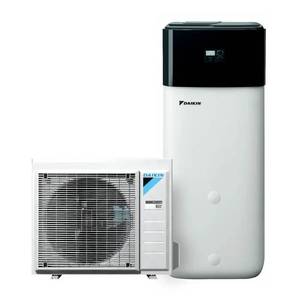 Pompe à chaleur air-eau Daikin Altherma 3 R32 8 kW avec réservoir de stockage double usage A++ 300 L, système de chauffage et climatisation domestique - Product Image 1