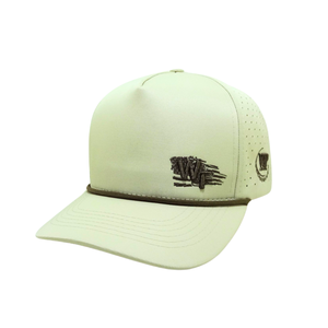 ODE-Gorras de golf con corte láser de 5 paneles personalizadas de alta calidad, gorra Snapback de ala plana con cuerda, logotipo bordado personalizado, gorra de golf impermeable - Product Image 2