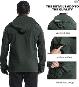 Veste coupe-vent pour homme de bonne qualité, imperméable, pour la course à pied, la pluie, l'extérieur, veste anorak pour homme, téléchargée par Kariman Manufacturing - Product Image 6
