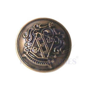 High Quality <b>Brushed</b> Steel Buttons Custom Logo for Elegant Uniform Styling Eco-Friendly Business Attire Uniforms (OEM Service) - Product Image 3