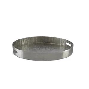 Bandeja metálica para servir comida y bebidas, bandeja decorativa para el hogar y la boda, centro de mesa - Product Image 4