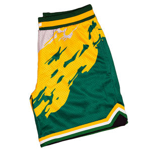 Short en maille de sport décontracté de haute qualité Logo personnalisé OEM Workout 100% Polyester Short en maille unisexe personnalisé - Product Image 3