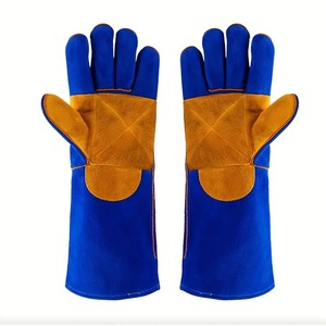 Guantes de Seguridad para Jardinería al Aire Libre, de Cuero Vacuno, Resistentes a Altas Temperaturas, Aislantes, con Muñeca Ajustable - Product Image 6