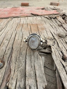 แหวนเงินทำด้วยมือสไตล์ Boho เครื่องประดับ925สเตอร์ลิงเงินมูนสโตนอัญมณียอดนิยมเครื่องประดับสำหรับผู้หญิงของขวัญสำหรับผู้หญิงสำหรับเธอ - Product Image 4