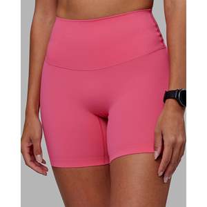 Pantalones Cortos Deportivos de Cintura Alta con Pedrería para Mujer, Color Rosa Intenso, Talla XS, Spandex Atlético - Product Image 6