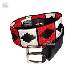 100% Genuine <b>Leather</b> Polo Cowboy <b>Belts</b> for <b>Men</b> with Embroidery Custom logo Wholesale <b>belts</b> for <b>men</b> - Product Image 2