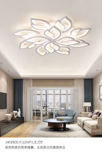 Plafonnier LED moderne PARSA, blanc froid 2700K Ra80 AC85-265V, cadre en aluminium, couvercle en PMMA pour salon - Product Image 4