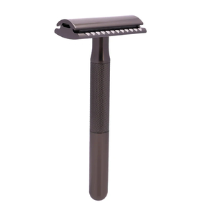 Rasoir de sécurité à double lame Morgans Industries avec manche en acier inoxydable, outil de rasage pour homme non jetable - Product Image 2