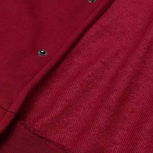 Chaqueta Varsity para Hombre, Color Sólido, Precio Económico, Venta al por Mayor, Personalizada, de Alta Calidad, Mangas Completas, con Parches - Product Image 6