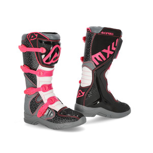 Botas de Tobillo Acerbis X-TEAM con Forro de Cuero Genuino, Plantilla de Goma y Puntera de Acero - Product Image 1