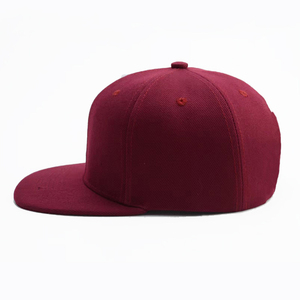 Logo de broderie bouffante personnalisé unisexe, Polyester/coton Snapback chapeaux ajustés hommes chapeaux réglables avec logo personnalisé - Product Image 3