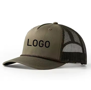 Casquette en corde de baseball brodée sur mesure à 5 panneaux pour homme Casquettes à double bec Casquettes de papa vierges unies Casquettes de baseball personnalisables - Product Image 6