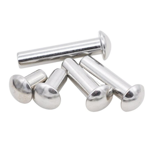 Rivet en aluminium massif fraisé argenté sur mesure pour bateau - Product Image 1