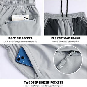 กางเกงขาสั้นผู้ชายผ้าคอตตอนซักหินเป็นกรดแบบผูกเชือกสไตล์วินเทจขนาดใหญ่พิเศษผ้าปักลายแบบดู100% - Product Image 3