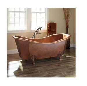 Baignoires en cuivre antiques exquises avec des finitions de patine rustique et des conceptions élégantes pour des intérieurs luxueux de salle de bains - Product Image 1