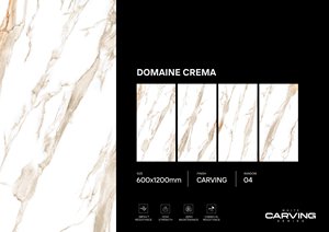 Carreaux de finition de sculpture en porcelaine de qualité supérieure | 600x1200 Plancher mural Surface vitrée numérique grand format Style moderne - Product Image 4