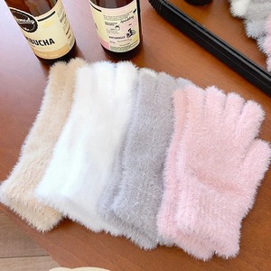 Gants d'hiver en velours de vison à cinq doigts, gants chauds et imperméables pour femmes, gants de cyclisme en plein air, couleur unie, mitaines Wistiti - Product Image 2