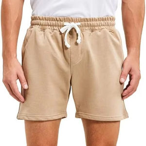 Tendance fabricant en gros personnalisé Shorts de course blanc entraînement Gym Streetwear décontracté coton polaire hommes Shorts vente - Product Image 1