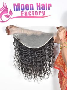 Bon produit Cheveux humains de temple indien d'apparence naturelle bouclés à l'avant doux et soyeux vendeur de machine à double trame Extensions non transformées - Product Image 3