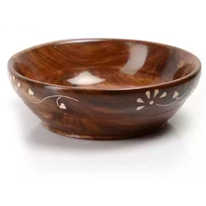 Bol de service en bois 100% naturel, style classique, écologique et durable pour la restauration, taille personnalisable, emballage en gros HHO - Product Image 1