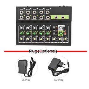 Chuyên Nghiệp 10 Kênh Stereo Mic/Dòng Mixer Giao Diện Điều Khiển Sân Khấu Karaoke DJ Thiết Bị Âm Thanh Video Âm Thanh Máy Trộn - Product Image 6
