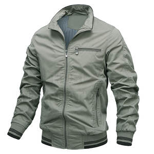 022 Hot Sale <b>Slim</b> <b>Fit</b> Cotton Bomber <b>Jacket</b> Men Custom High Quality Men Cheap Price Bomber <b>Jacket</b> - Product Image 1