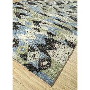 Tapis en laine noués à la main Zuri Ivory, motif géométrique 3D rectangulaire en puzzle pour la maison, le salon, la chambre, le couloir, modèle Afkw-129 - Product Image 2