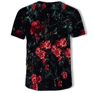 Gran oferta, camisetas de Jersey con estampado de sublimación personalizado para hombre, 100% algodón, estilo informal de verano, cuello redondo, manga corta, no tejido, venta al por mayor - Product Image 2