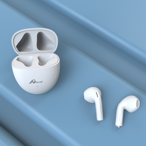 HOME Digitalome EP-076 White <b>Wireless</b> <b>Bluetooth</b> Earbuds <b>Microphone</b> In-Ear Headphones for Mobile Phone Computer Travel-Friendly - Product Image 5