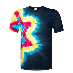 Camisetas Personalizadas con Tu Propia Marca para Hombre, Mezcla de Poliéster/Algodón, Corte Holgado, Manga Corta, Secado Rápido, Tela Canvas, Teñido Anudado - Product Image 2