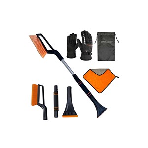 3-in-1 Car Ice <b>Scraper</b> Remover <b>Windscreen</b>/Windshield Snow Mover Extendable 60cm Plastic Snow Brush Squeegee - Product Image 2