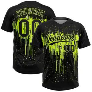 Camiseta de béisbol de diseño original con estampado digital de malla de poliéster con cuello en V camiseta cosida con logotipo personalizado nombre hombres camiseta de béisbol - Product Image 1