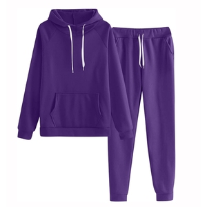 Survêtement décontracté pour femmes à manches longues, jogging à la mode pour le fitness et l'entraînement, survêtement deux pièces à capuche et pantalon - Product Image 6